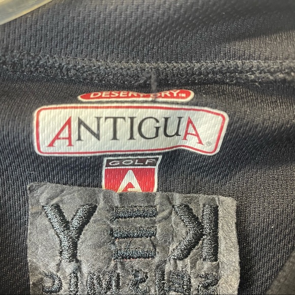 ANTIGUA Mens large black tshirt - Picture 2 of 5